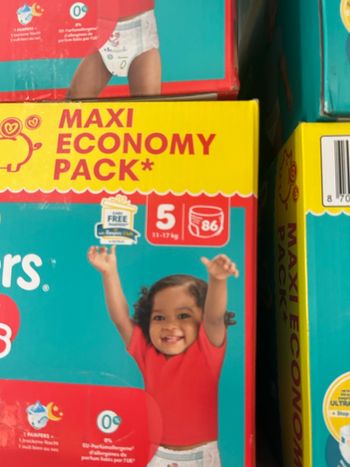 Les couches Pampers taille 5 