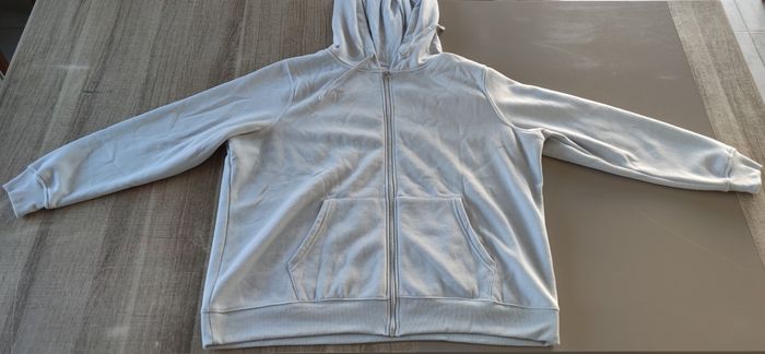 Sweat à Capuche Zippé Homme Primark - Gris Clair - Taille XXL - TBE - photo numéro 4