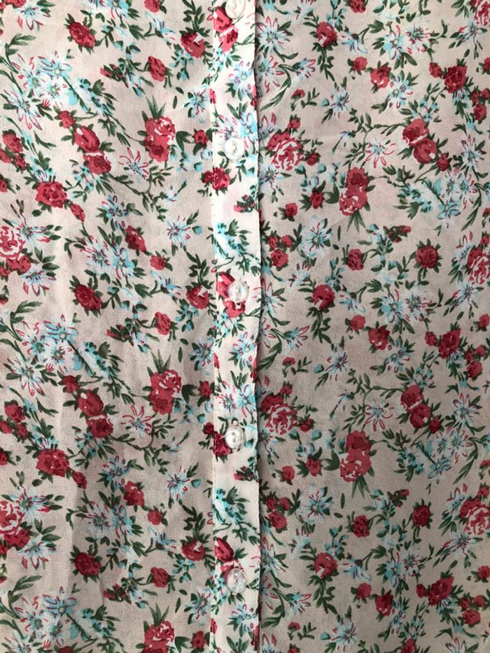 Blouse légère sans manche T-shirt chemisier débardeur New Look taille 10 ou 38 - photo numéro 4