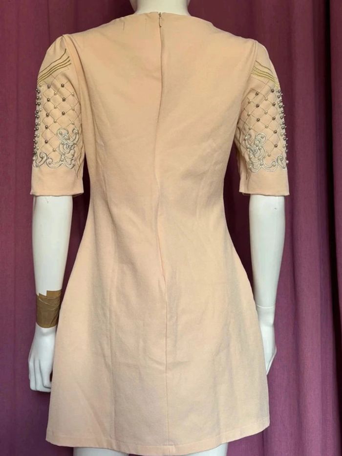 Robe saumon avec motif et perle AA Made in Korea - photo numéro 2