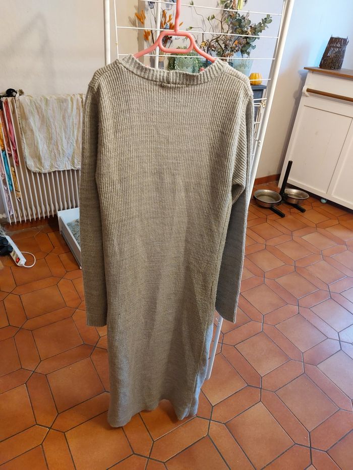 Gilet  long femme gris - photo numéro 3