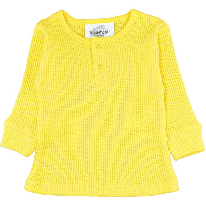 T-Shirt à manches longues 12 mois en nid d’abeille de coton Moumout'