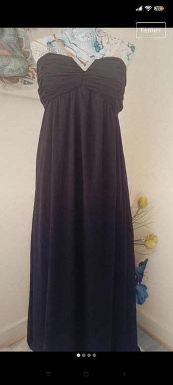 Robe longue de cérémonie t 38 noire