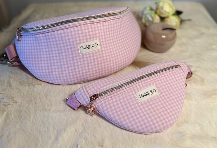 Sac banane  Vichy rose - photo numéro 2