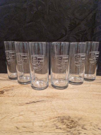 Verres tube Porsche