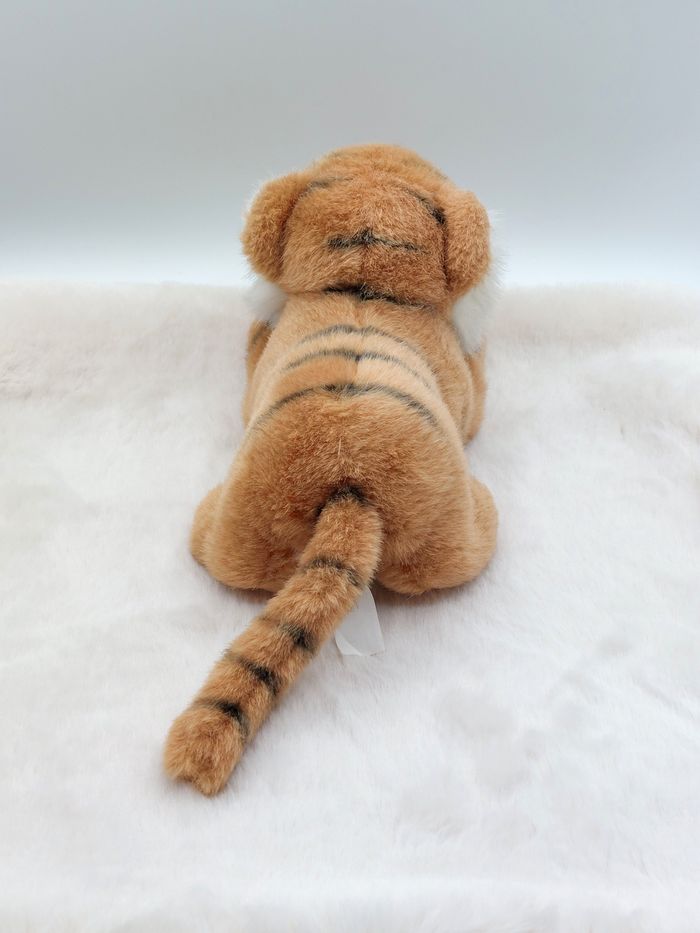 Vintage Peluche ancien doudou tigre TCC Continuity 1999 25/36 cm avec la queue - photo numéro 3