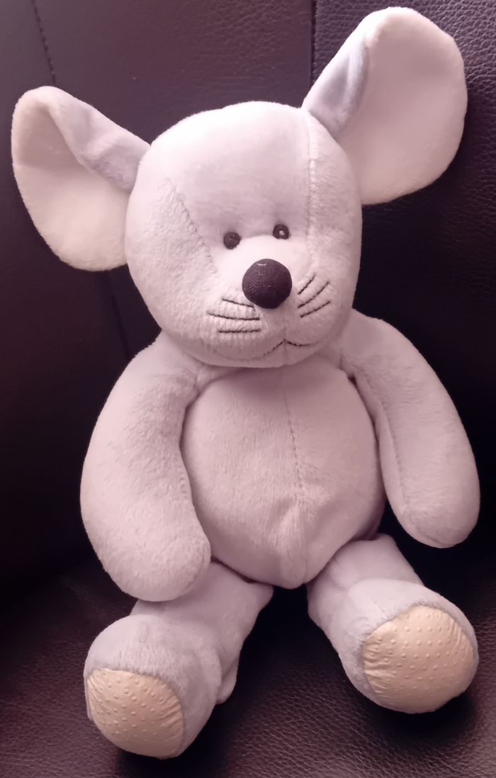 Peluche/Doudou d'activités souris  toute douce vintage - photo numéro 5