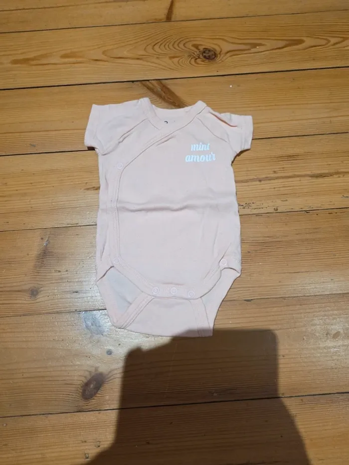 Lot de vêtements 3 mois rose/creme. - photo numéro 6
