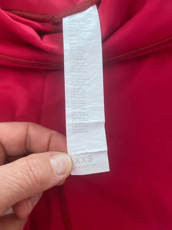Legging rouge framboise fabletics - photo numéro 4