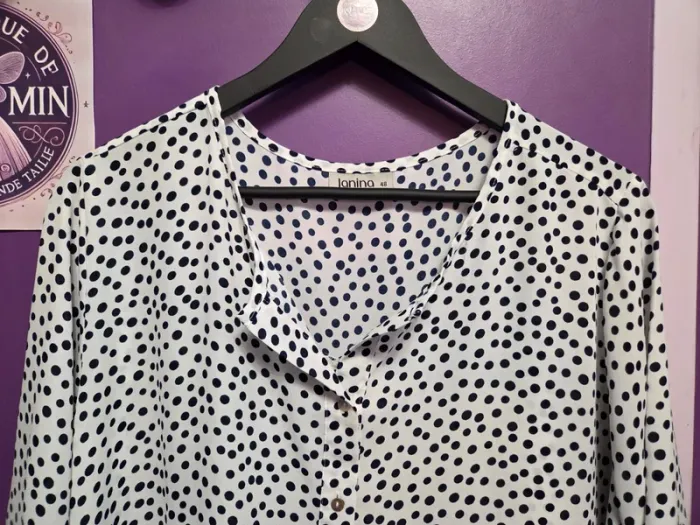 Blouse manches 3/4 fluide T48 Janina - photo numéro 2