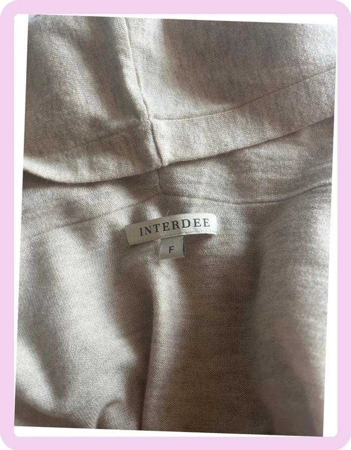 Ensemble 3 pièces Interdee – Taupe clair M/L – Débardeur, gilet capuche, pantalon fluide - photo numéro 5