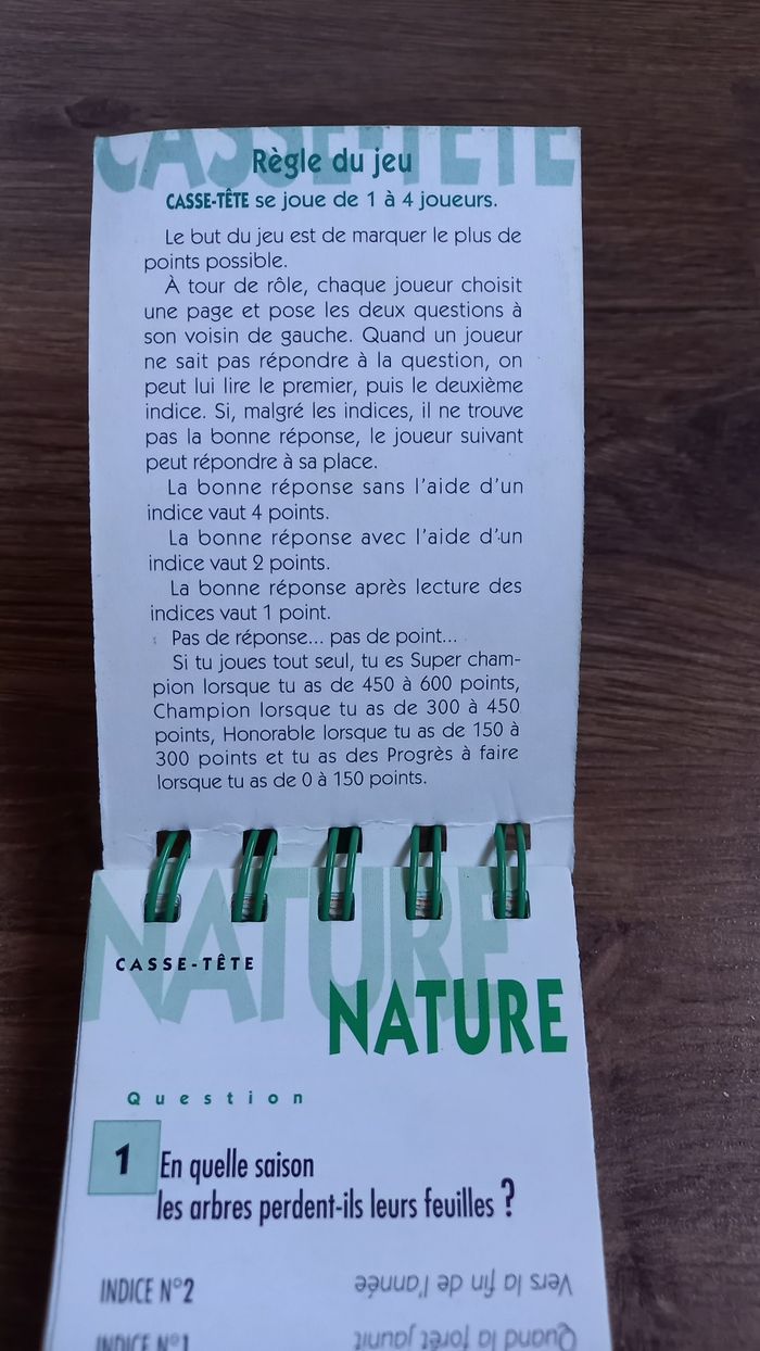 Casse tête. Livret de jeu questions - photo numéro 4