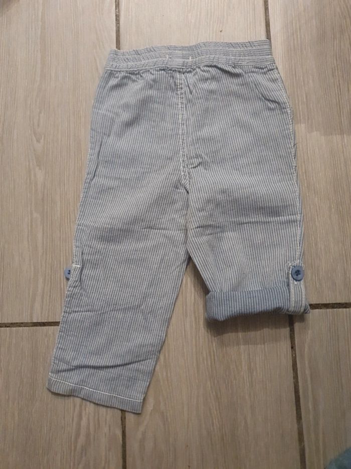Pantallon ou pantacourt léger bleu 2 ans - photo numéro 5