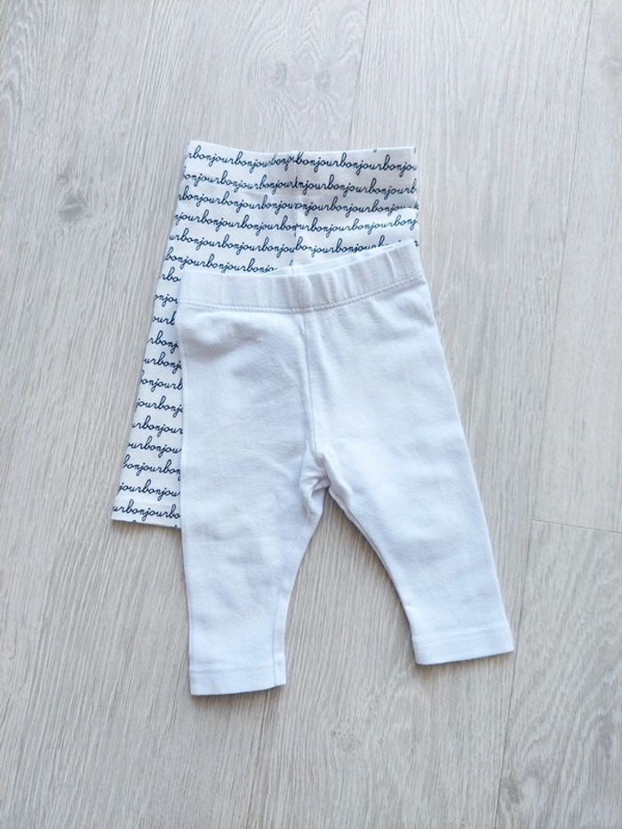 2 leggings 3 mois