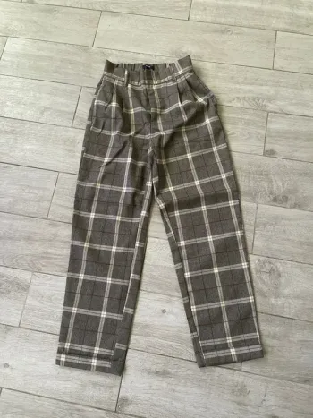 Pantalon à carreaux casual - taille 34
