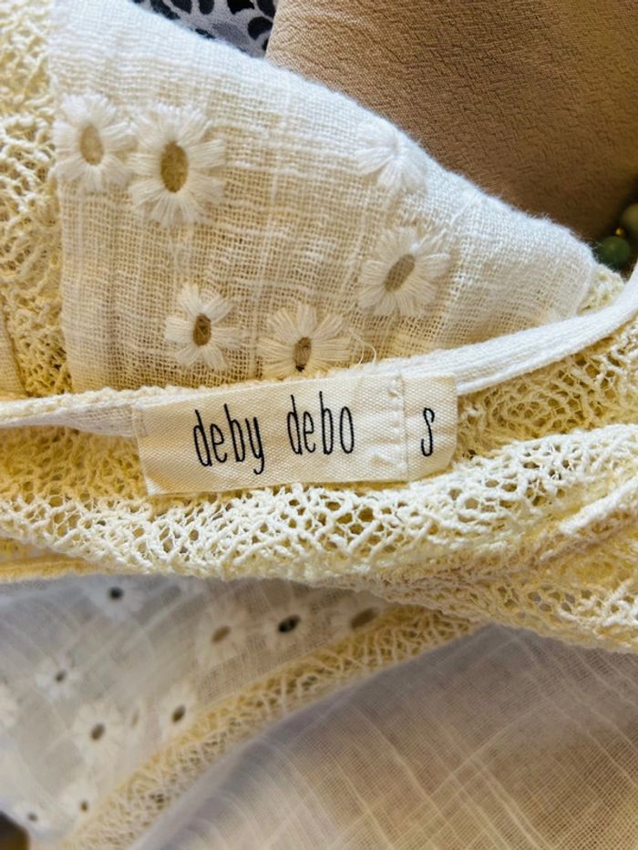 🌸🧚Robe en lin champêtre Bohochic Fairy Cottagecore Whimsical embroidered linen dress🧚🌸 - photo numéro 14