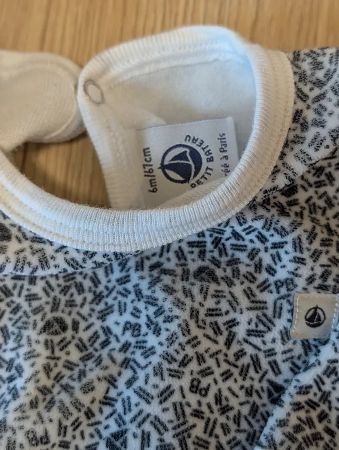 Lot de 3 pyjamas velours Petit bateau - Taille : 6 mois - photo numéro 10