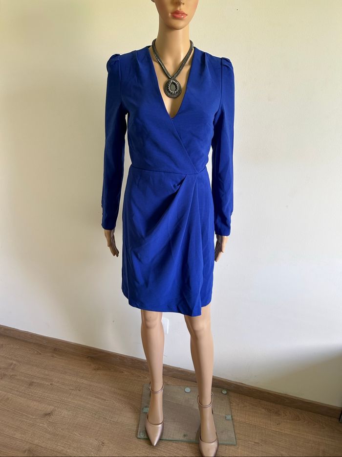 Robe bleue neuve à manches longues Morgan taille 34 (valeur 70€) - photo numéro 3