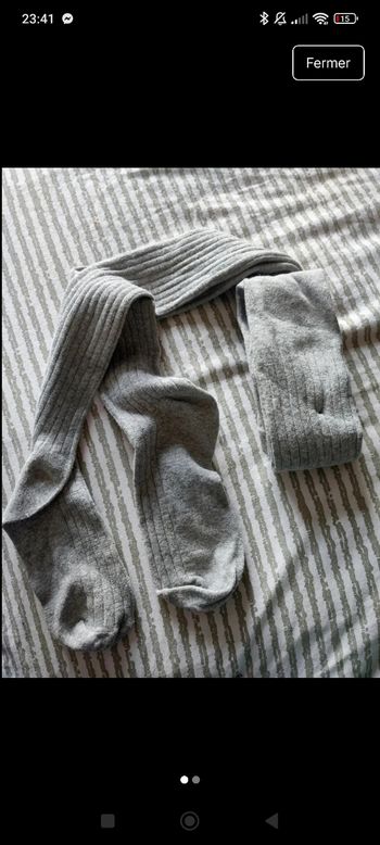 Collants gris pointure 35-38