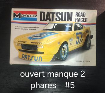 maquette vintage monogram datsun road racer 1/24 (datsun 280z/260z)