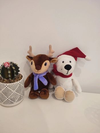 Lot de 2 peluche de Noël
