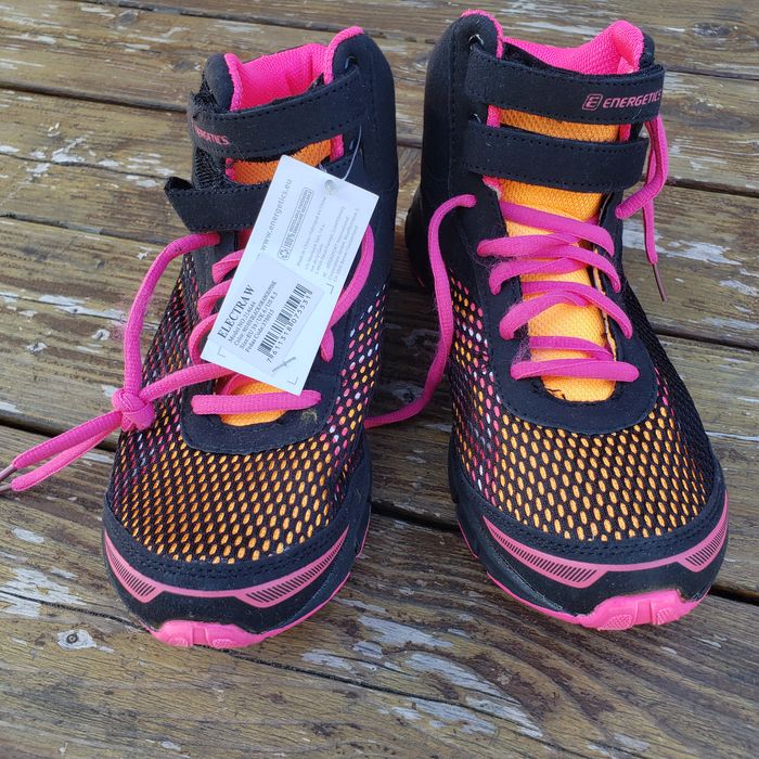 Baskets Noires Orange Rose - photo numéro 7