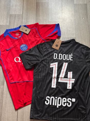  Lot 2 maillots  PSG 25/26 – Doué 