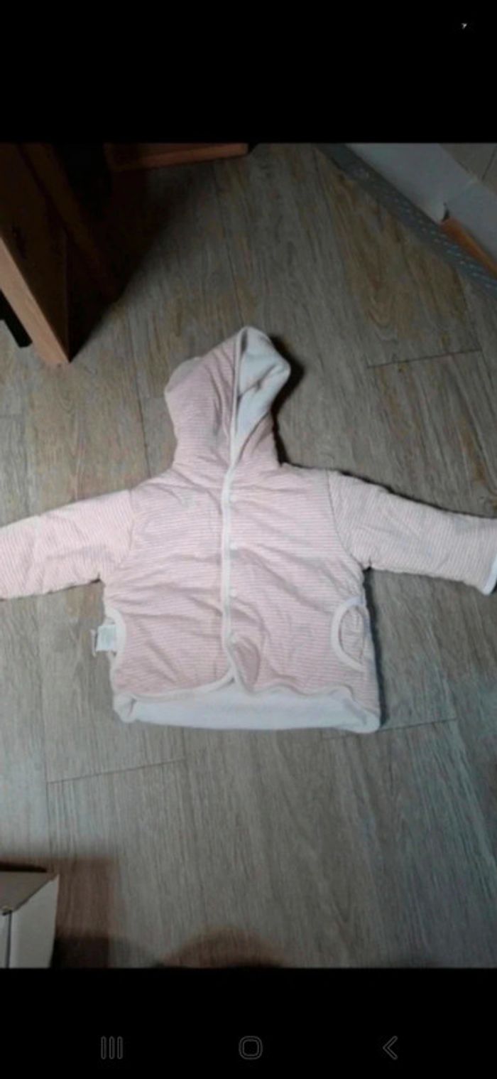 Veste polaire réversible Kitchoun 6mois 67cm 👻