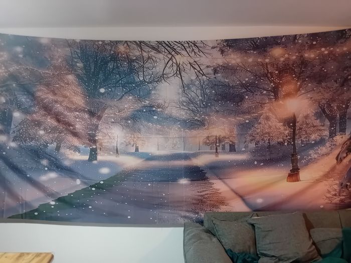 Très très grande toile de noel neuve