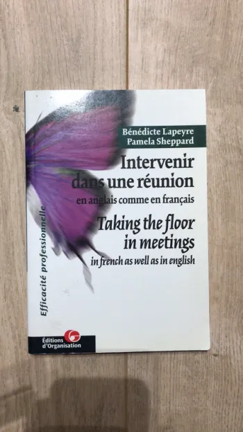 Livre bilingue anglais français intervenir dans une réunion
