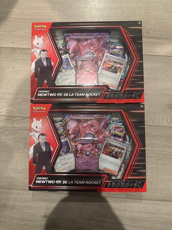 X2 coffret mewtwo ex de la team rocket pokemon