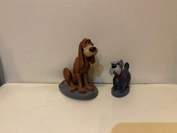 Figurine cesar et jock la belle et le clochard 