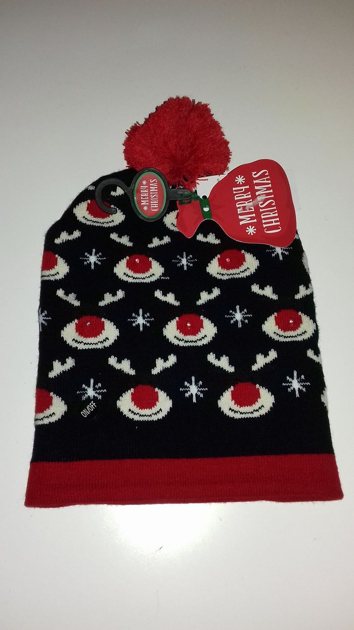 Bonnet de Noël avec pompon - Merry Christmas - T.U - Neuf - photo numéro 7