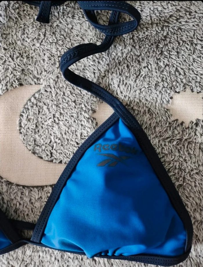 Joli maillot de bain 2 pièces Reebok taille S Noir et bleu - photo numéro 4
