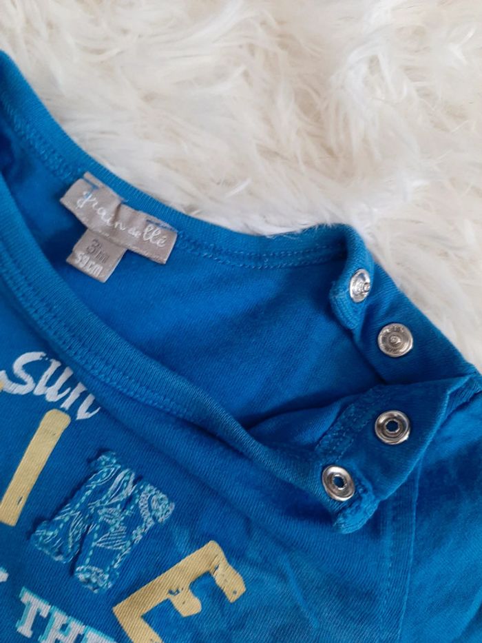 Tee-shirt bleu sunshine - photo numéro 5