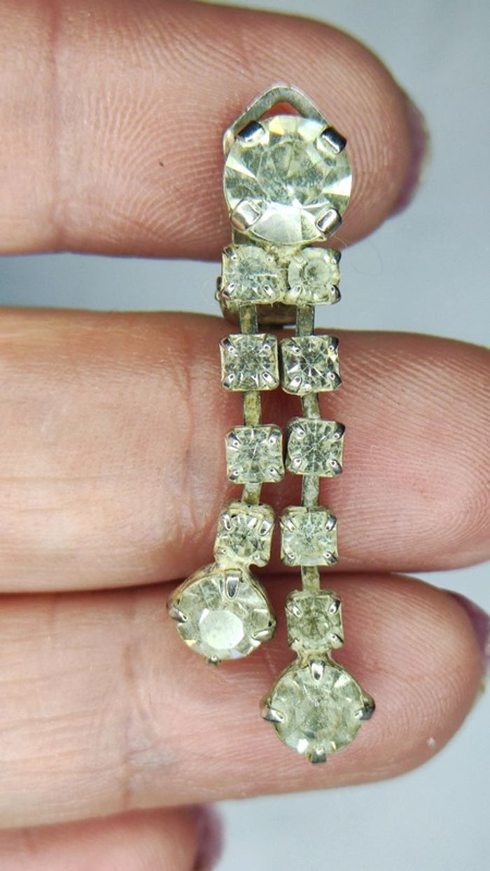 Clips d'oreilles strass - photo numéro 3