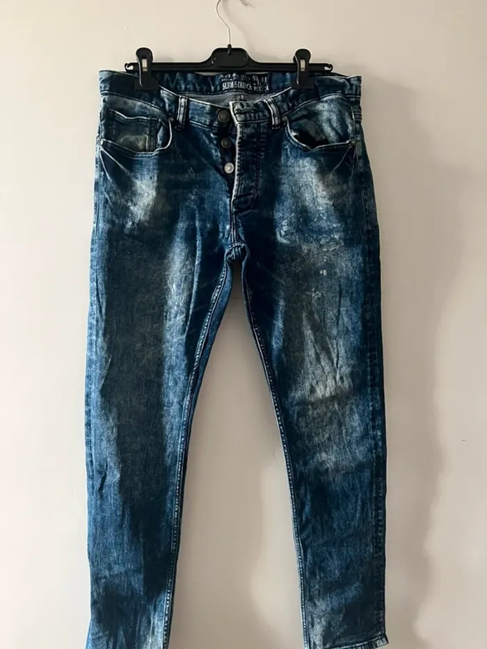 Lot de 2 jeans homme W34 L34 – Pull&Bear et Sfera effet usé - photo numéro 5