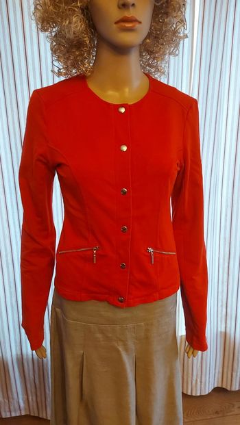 Veste rouge Fornarina S 95%coton 5%elastane
