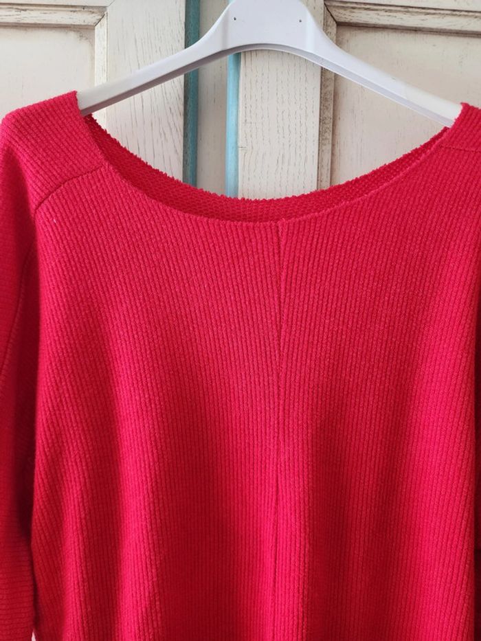Sweat rouge fin doux - photo numéro 2