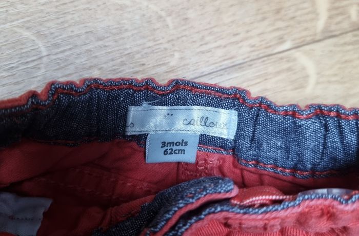pantalon garçon couleur brique les petits cailloux taille 3 mois - photo numéro 2