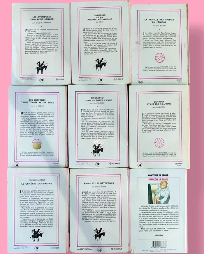 Lot 17 livres de poche vintage – Bibliothèque Rose - photo numéro 5