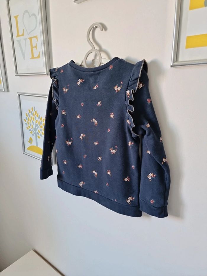 Sweat fleur marine rigolote vertbaudet taille 4ans neuf - photo numéro 7