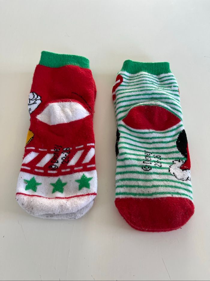 2 paires de chaussettes épaisses Noël Mickey - photo numéro 2
