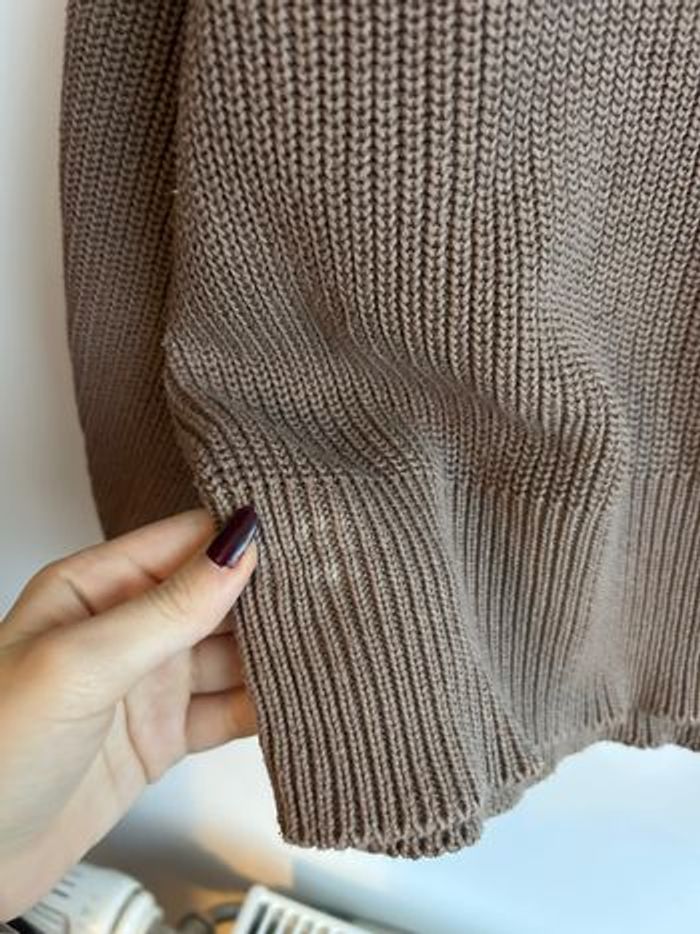 Gros pull femme marron/beige c&a taille XL - photo numéro 4