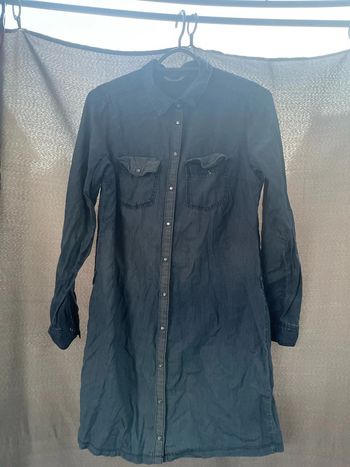 Chemise tunique en jean