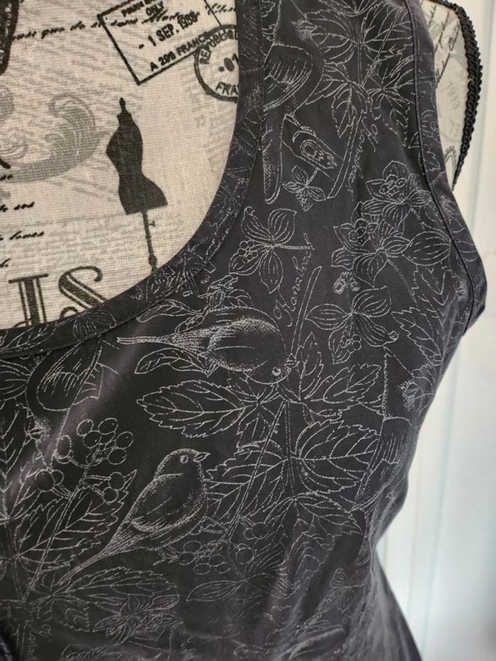 Sublime Robe noire integralement brodée de marque Kanabeach et de taille 40 - photo numéro 6