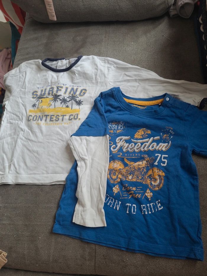 Lot de 2 T-shirt manches longues