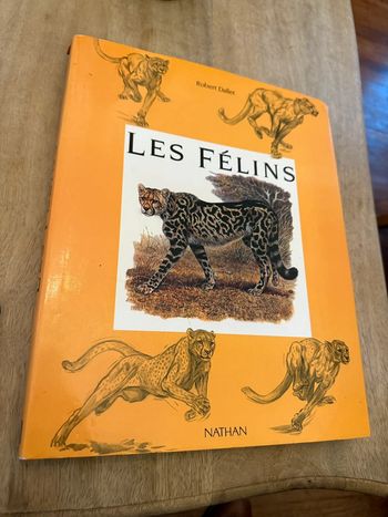 Les Félins Robert Dallet Nathan recueil encyclopédique vintage livre grand album