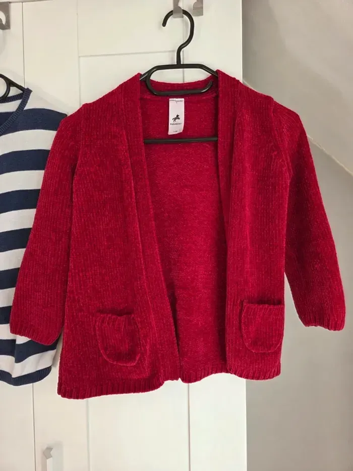Lot 2 gilets pulls enfant fille taille 8 ans C&A - photo numéro 2