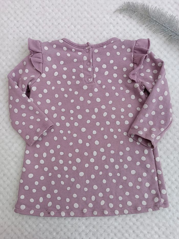 🔸Robe Parme à pois Bambi Disney Baby - 6 12 mois🔸 - photo numéro 7
